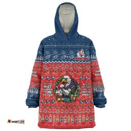 Sydney Roosters Christmas Custom Snug Hoodie - Chrissie Spirit Snug Hoodie
