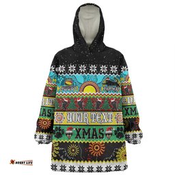 Penrith Panthers Christmas Aboriginal Custom Snug Hoodie - Indigenous Knitted Ugly Xmas Style Snug Hoodie
