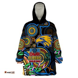 eagles football aboriginal art wearable blanket hoodie naidoc indigenous tribal