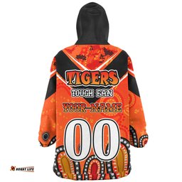 Wests Tigers Custom Snug Hoodie - Tigers For Life With Aboriginal Style Snug Hoodie