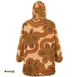Australia Aboriginal Snug Hoodie - Aboriginal Art Background Connection Concept Snug Hoodie