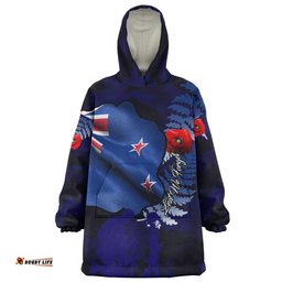 Australia Anzac Day Custom Snug Hoodie - Lest We Forget Poppy Flag Oodie