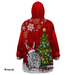 australia christmas wearable blanket hoodie aussie bilby santa merry xmas