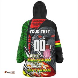 Penrith Panthers Grand Final Snug Hoodie - A True Champion Will Fight Through Anything With Polynesian Patterns