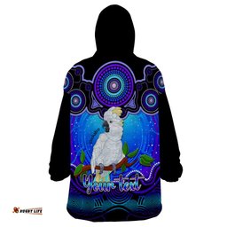 personalised australia libra cockatoo zodiac wearable blanket hoodie auz astrology aboriginal blue