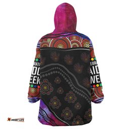 Australia NAIDOC Week Snug Hoodie - Heal Country Indigenous Aboriginal Inspired Oodie Blanket