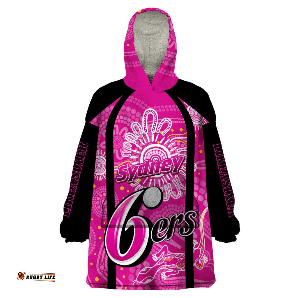 custom sixers cricket indigenous wearable blanket hoodie inspirations