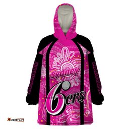 custom sixers cricket indigenous wearable blanket hoodie inspirations