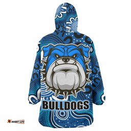bulldogs rugby snug hoodie custom bulldogs esport mascot oodie blanket