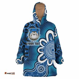 bulldogs rugby snug hoodie custom bulldogs esport mascot oodie blanket