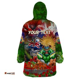 personalised australia rugby raiders anzac wearable blanket hoodie canberra scratch style dt02