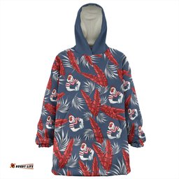 Sydney Roosters Custom Snug Hoodie - Tropical Patterns Sydney Roosters Snug Hoodie
