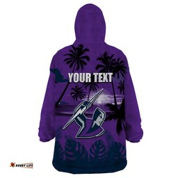 nrl storm wearable blanket hoodie summer vibe style