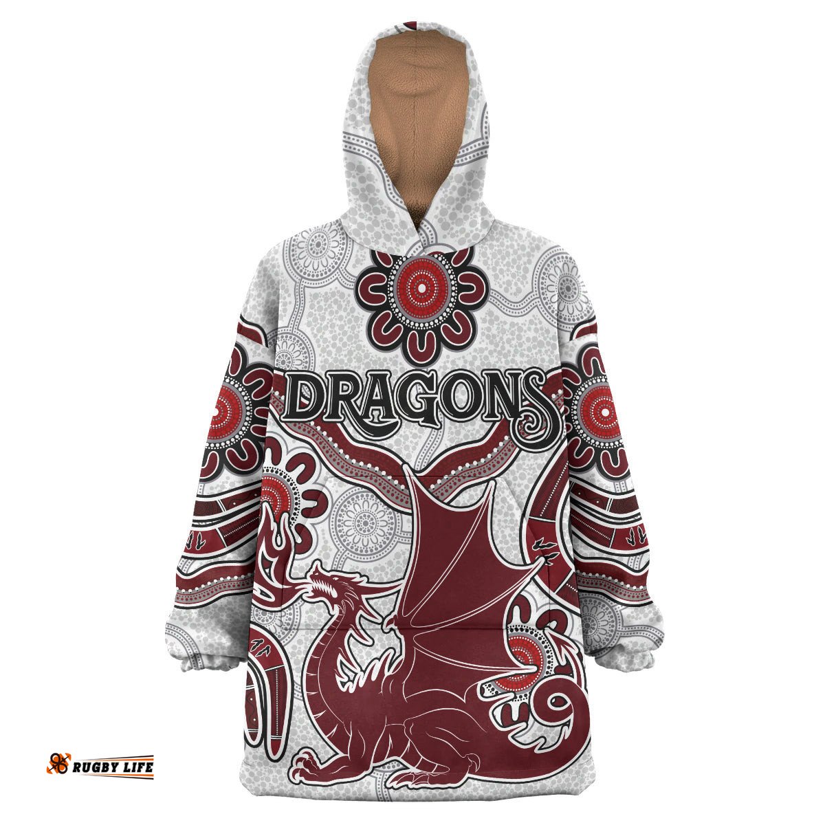 stgeorge rugby snug hoodie custom aboriginal st george oodie blanket