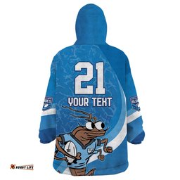 custom nsw cockroaches blues wearable blanket hoodie new south wales origin no1