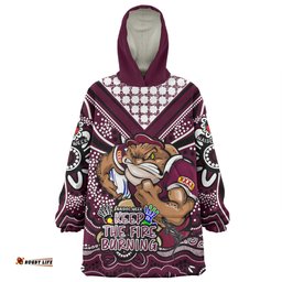 Queensland Maroons Snug Hoodie Aboriginal Inspired Naidoc Week Custom For Die Hard Fan Supporters