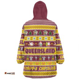 Queensland Christmas Custom Snug Hoodie - Happy Chrissie Ugly Style Snug Hoodie