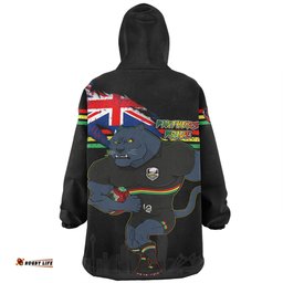 Penrith Panthers Snug Hoodie Custom For Die Hard Fan Australia Flag Scratch Style