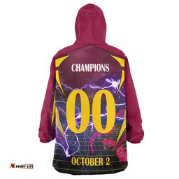 broncos rugby snug hoodie custom final series champions broncos rugby league player and number oodie blanket