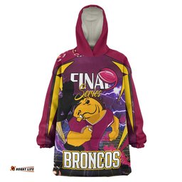 broncos rugby snug hoodie custom final series champions broncos rugby league player and number oodie blanket