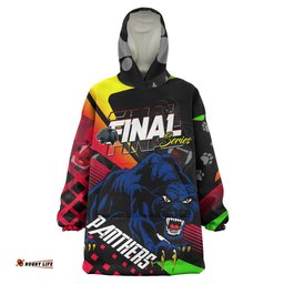 panthers rugby snug hoodie custom final series champions panthers rugby league player and number oodie blanket