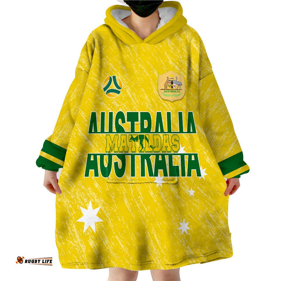australia soccer wearable hoodie blanket world cup matildas sporty vibes