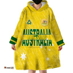 australia soccer wearable hoodie blanket world cup matildas sporty vibes