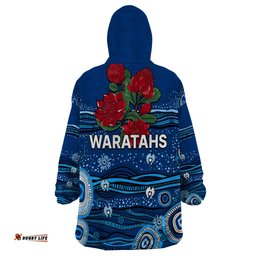 nsw waratahs rugby wearable blanket hoodie aboriginal indigenous