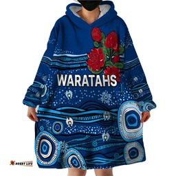 nsw waratahs rugby wearable blanket hoodie aboriginal indigenous