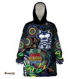 cats football aboriginal art wearable blanket hoodie naidoc indigenous tribal