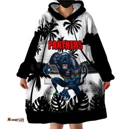 nrl panthers wearable blanket hoodie summer vibe style