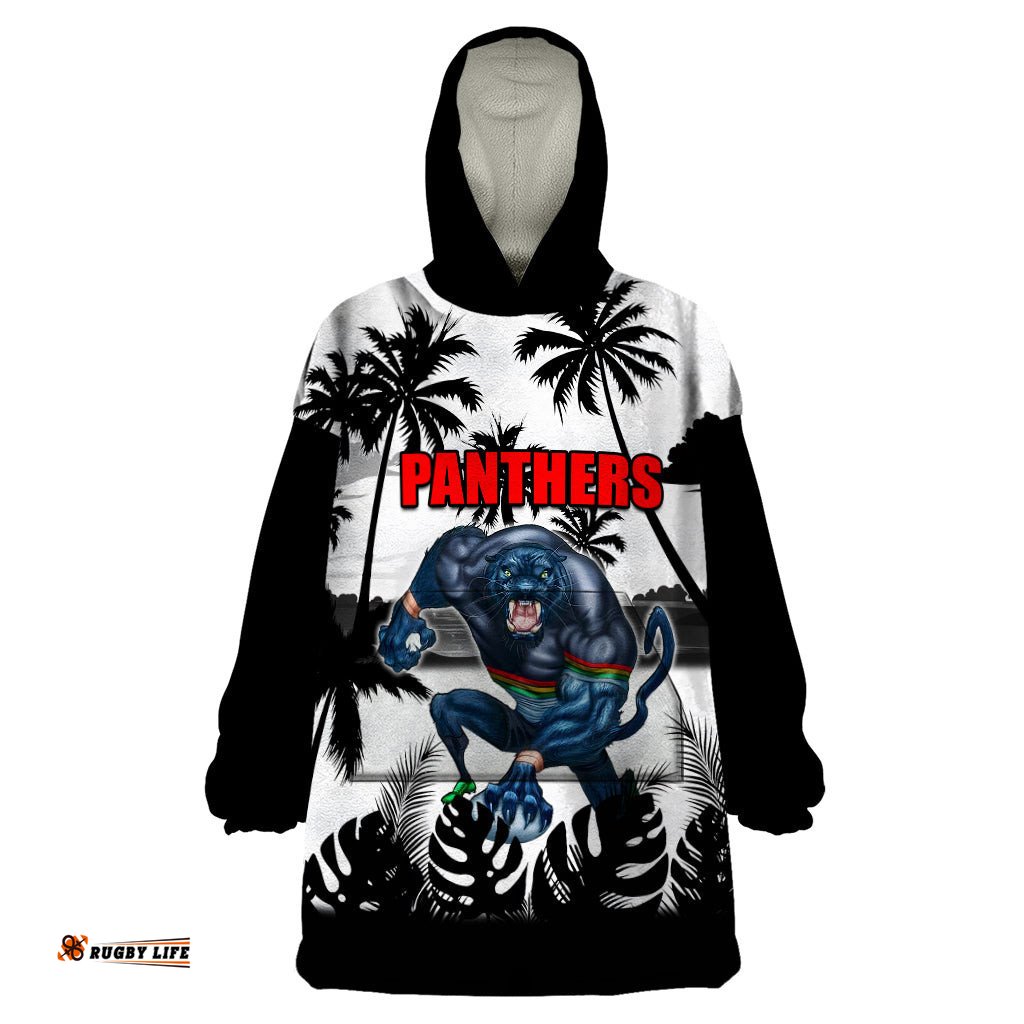 nrl panthers wearable blanket hoodie summer vibe style