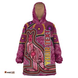 maroons rugby snug hoodie custom maroons kangaroo oodie blanket