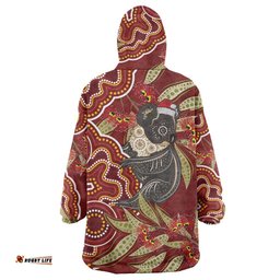 australia santa koala wearable blanket hoodie aboriginal style