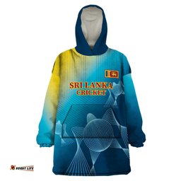 custom sri lanka cricket wearable blanket hoodie 2024 world cup go the lions