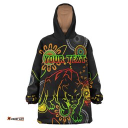 panthers rugby snug hoodie custom indigenous panthers oodie blanket