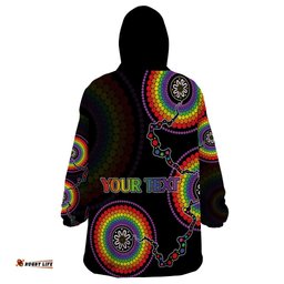 personalised australia lgbt wearable blanket hoodie be you do you celebrate you aboriginal style