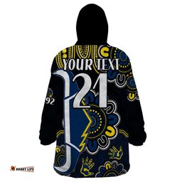 custom personalised nrl north queensland cowboys rugby wearable blanket hoodie est 1992 aboriginal
