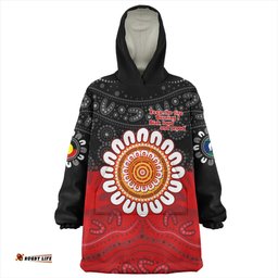 Australia Snug Hoodie Aboriginal Inspired Naidoc Half Concept