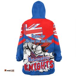 Newcastle Knights Snug Hoodie - Happy Australia Day We Are One And Free