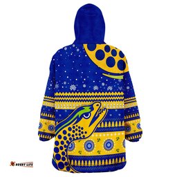 eels unique merry christmas parramatta wearable blanket hoodie