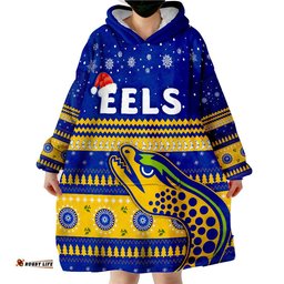 eels unique merry christmas parramatta wearable blanket hoodie