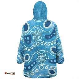 Australia Aboriginal Snug Hoodie - River With Aboriginal Dot Art Inspired Snug Hoodie