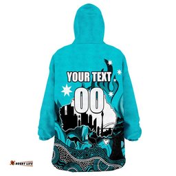 custom personalised and number happy australia day brisbane heat wearable blanket hoodie