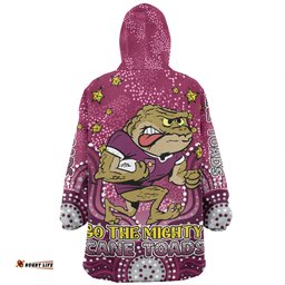 Queensland Cane Toads Custom Snug Hoodie - Custom With Aboriginal Inspired Style Of Dot Painting Patterns Snug Hoodie