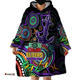 custom dockers football aboriginal art wearable blanket hoodie naidoc indigenous tribal