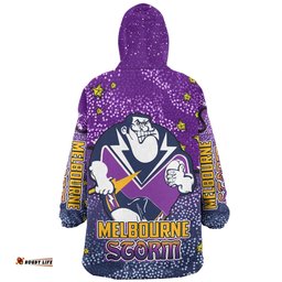 Melbourne Storm Custom Snug Hoodie - Team With Dot And Star Patterns For Tough Fan Snug Hoodie