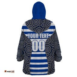 afl north wearable blanket hoodie mix dot aboriginal