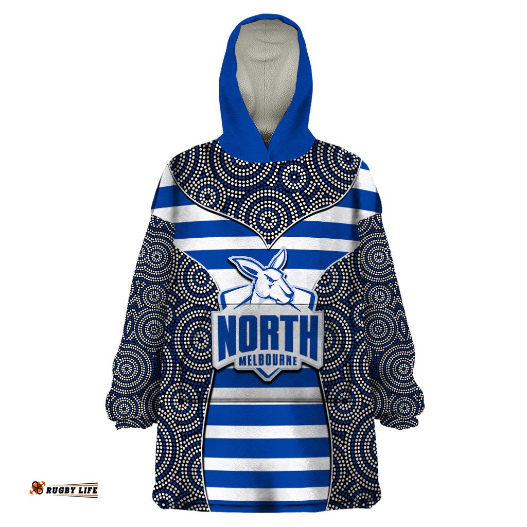 afl north wearable blanket hoodie mix dot aboriginal