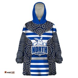 afl north wearable blanket hoodie mix dot aboriginal